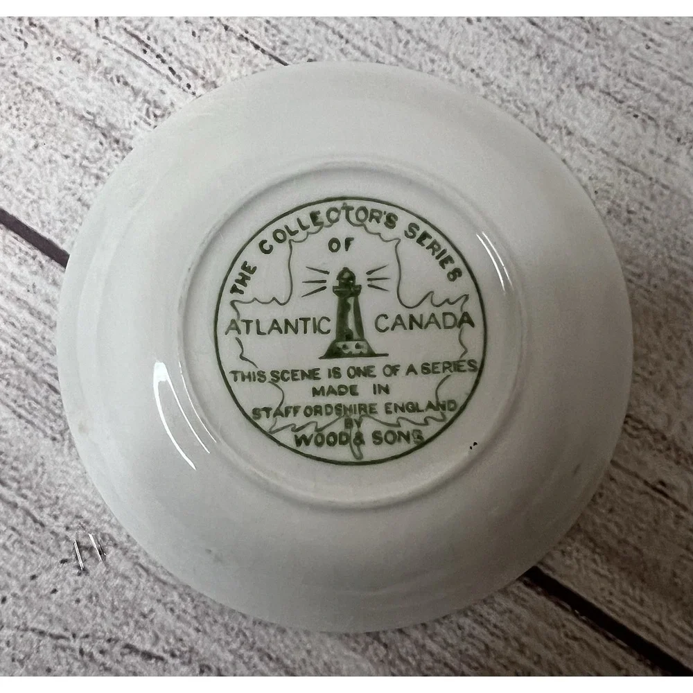 Vintage Woods & Sons Atlantic Canada Plate Reversing Falls 4.5